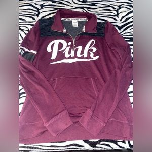 Victoria’s Secret PINK quarter zip sweatshirt